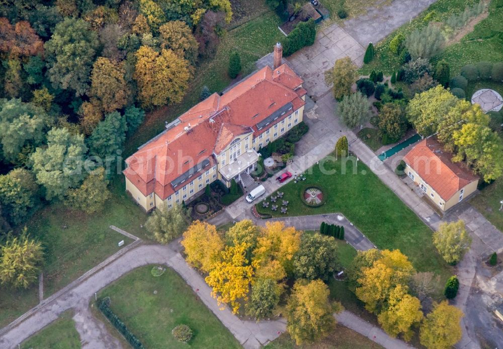 Aerial image Neuhardenberg - Palace Wulkow in Neuhardenberg in the state Brandenburg, Germany