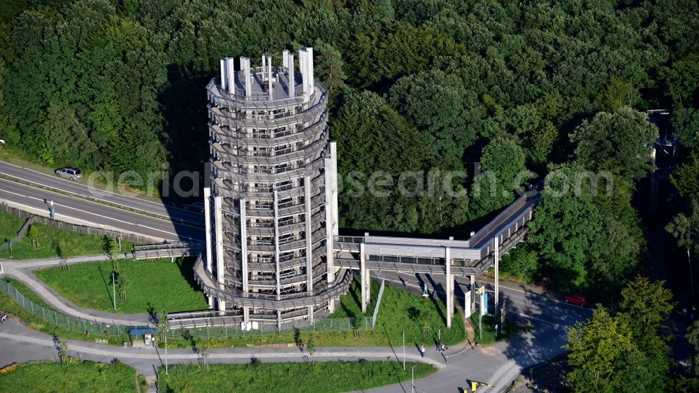 Waldbröl from the bird's eye view: Panarbora Park in Waldbroel in the state North Rhine-Westphalia, Germany