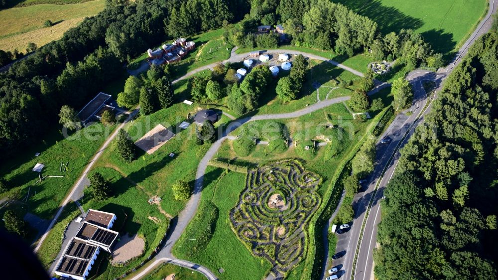 Aerial image Waldbröl - Panarbora Park in Waldbroel in the state North Rhine-Westphalia, Germany