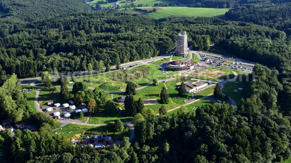 Aerial photograph Waldbröl - Panarbora Park in Waldbroel in the state North Rhine-Westphalia, Germany