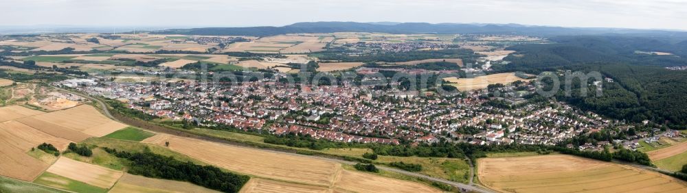 Aerial image Eisenberg (Pfalz) - Panorami perspective of Eisenberg (Pfalz) in the state Rhineland-Palatinate