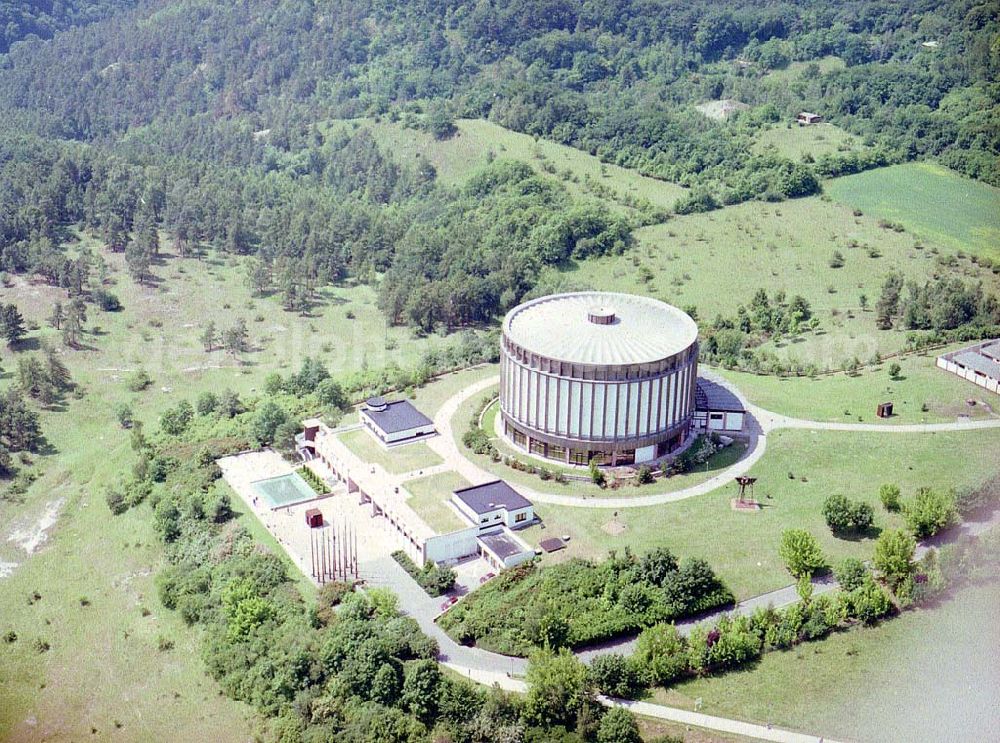 Bad Frankenhausen / Thüringen from above - Panorama-Museum (Bauernkriegspanorama von Prof. Tübke) am Schlachtberg 9 in 06567 Bad Frankenhausen (Tel.: 034671-6190).