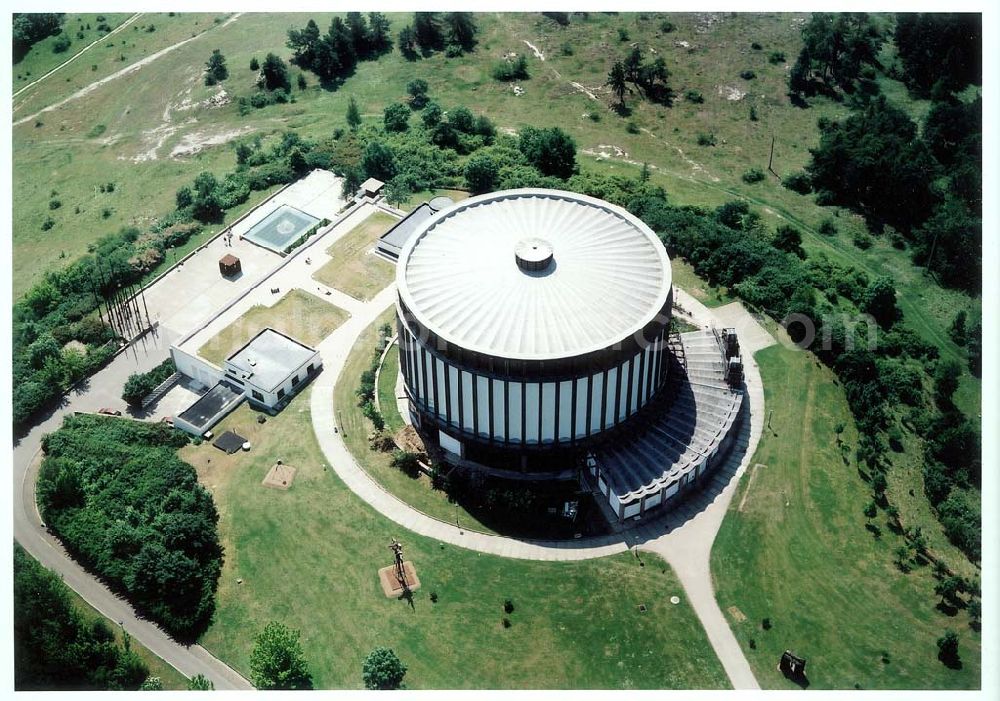 Aerial image Bad Frankenhausen / Thüringen - Panorama-Museum (Bauernkriegspanorama von Prof. Tübke) am Schlachtberg 9 in 06567 Bad Frankenhausen (Tel.: 034671-6190).