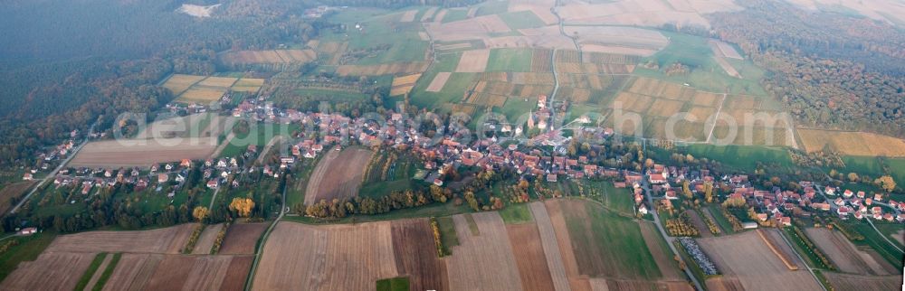 Aerial photograph Cleebourg - Panorama from the local area and environment in Cleebourg in Grand Est, France