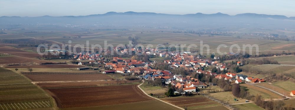 Aerial image Dierbach - Panorama from the local area and environment in Dierbach in the state Rhineland-Palatinate