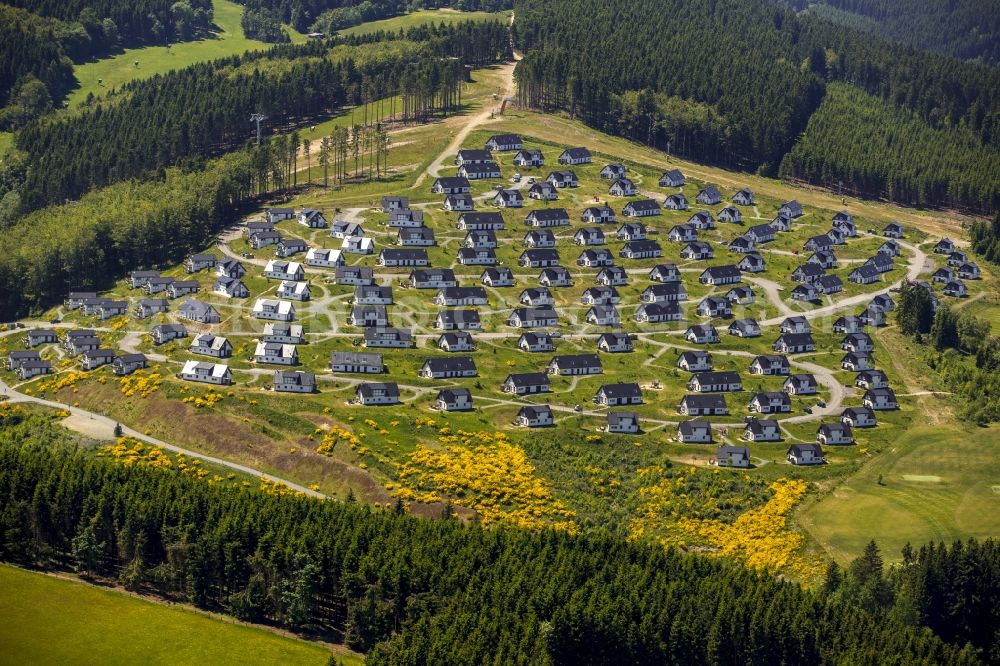 Winterberg from above - View of the park Landal Winterberg in the state of North Rhine-Westphalia