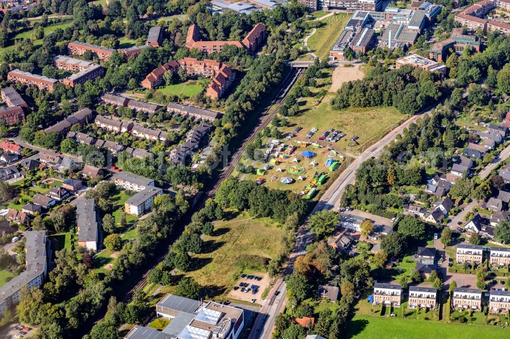 Aerial photograph Norderstedt - Park in Norderstedt Mitte in the state Schleswig-Holstein, Germany