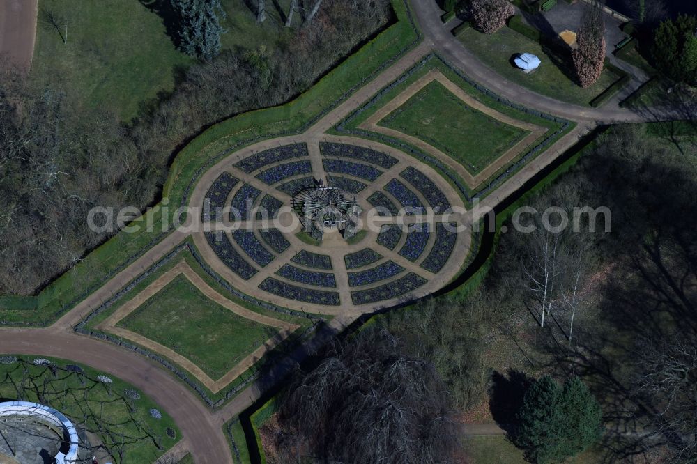 Aerial photograph Potsdam - Park Sanssouci in the district Westliche Vorstadt in Potsdam in the state Brandenburg