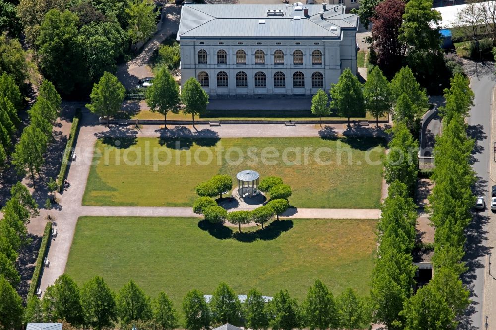 Aerial image Weimar - Park of Beethovenplatz in Weimar in the state Thuringia, Germany