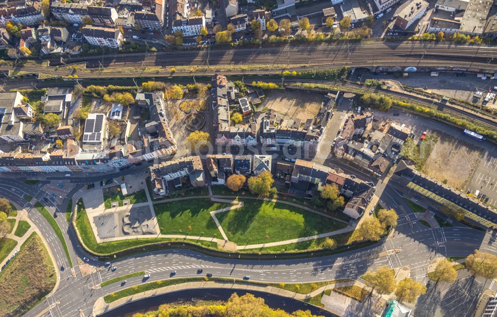 Aerial photograph Hagen - Park of Bohne on street Wehringhauser Strasse in Hagen at Ruhrgebiet in the state North Rhine-Westphalia, Germany