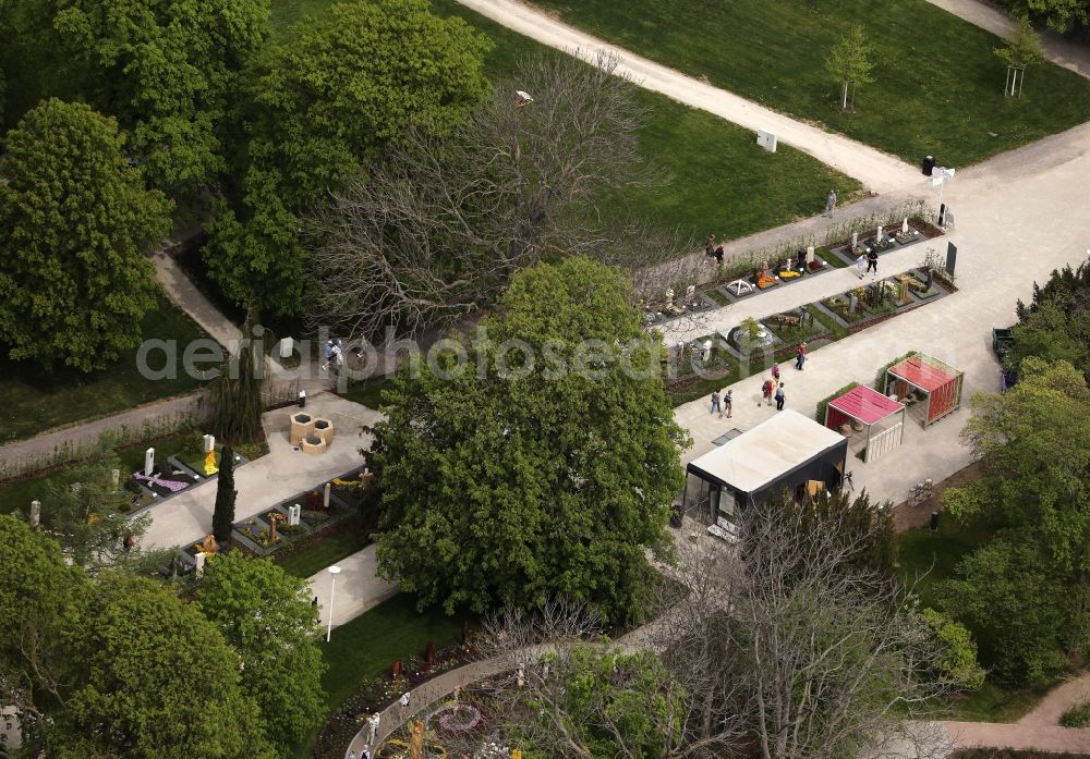 Aerial image Erfurt - Park of egapark in the district Hochheim in Erfurt in the state Thuringia, Germany