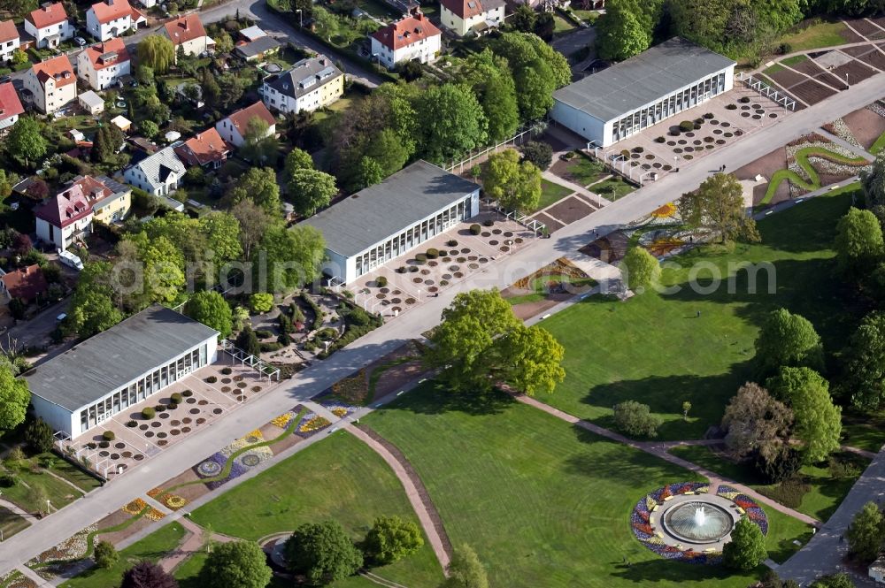 Aerial photograph Erfurt - Park of egapark in the district Hochheim in Erfurt in the state Thuringia, Germany