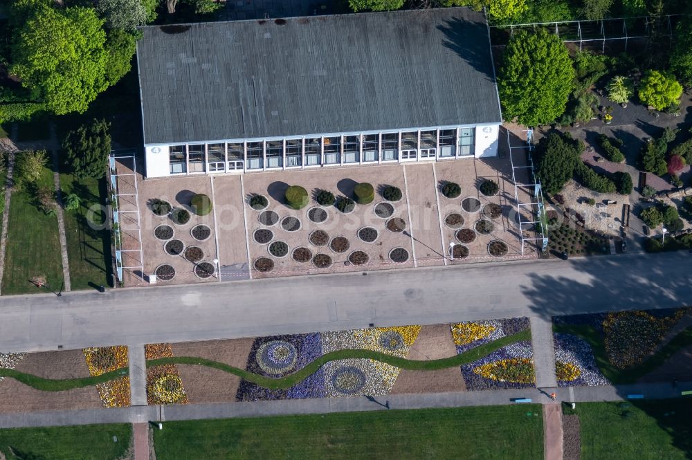 Aerial photograph Erfurt - Park of egapark in the district Hochheim in Erfurt in the state Thuringia, Germany