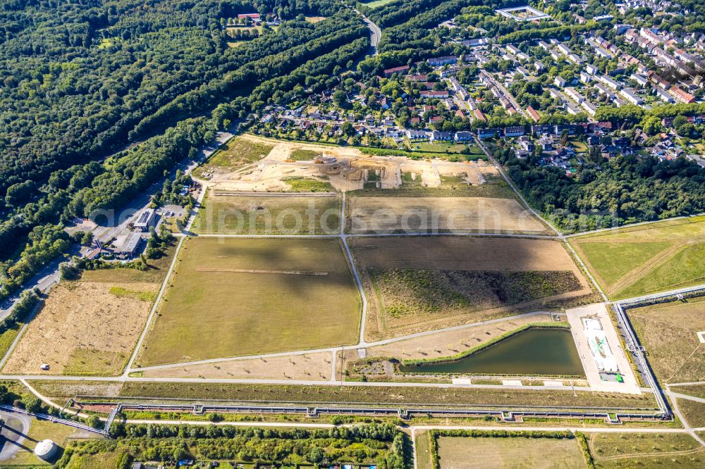 Aerial image Gelsenkirchen - Park of Glueckauf Park - Park of Wandels in the district Hassel in Gelsenkirchen at Ruhrgebiet in the state North Rhine-Westphalia, Germany