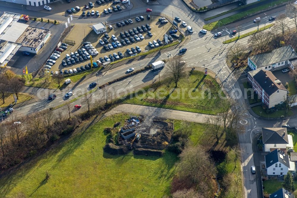 Herne from above - Park of Im Hasenkamp in Herne in the state North Rhine-Westphalia, Germany