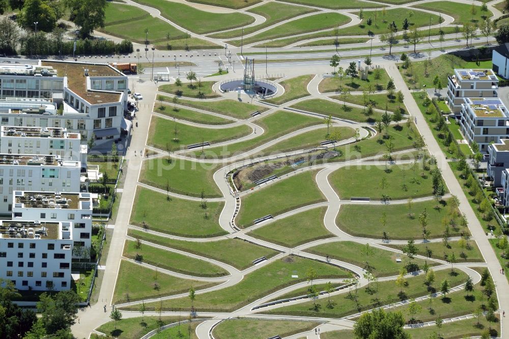 Stuttgart from the bird's eye view: Park on Killesberg in Stuttgart in the state Baden-Wuerttemberg