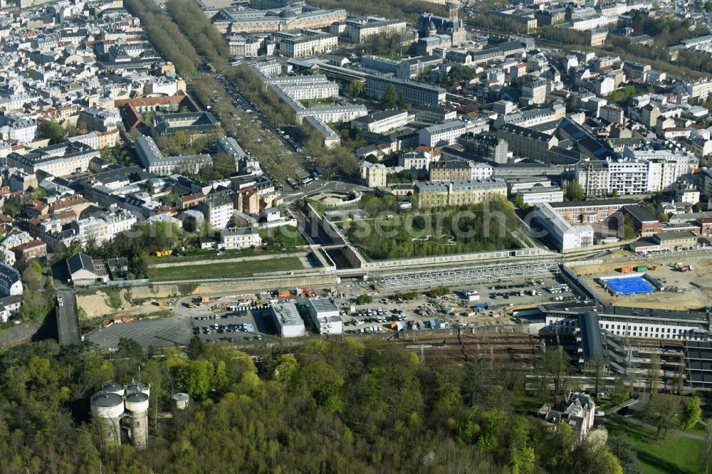 Aerial photograph Versailles - Park of Le Jardin des Etangs Gobert in Versailles in Ile-de-France, France