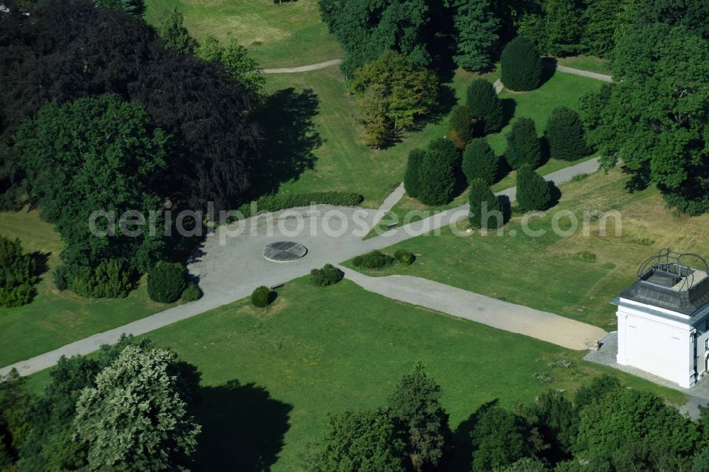 Aerial photograph Markkleeberg - Park of Keesscher Park in Markkleeberg in the state Saxony