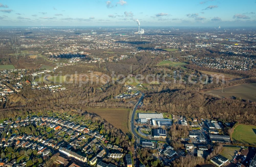 Aerial photograph Bochum - Park of Kruppwald in the district Guennigfeld in Bochum in the state North Rhine-Westphalia