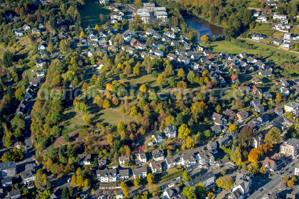 Aerial photograph Freudenberg - Park of the Kur Park in Freudenberg in the state North Rhine-Westphalia