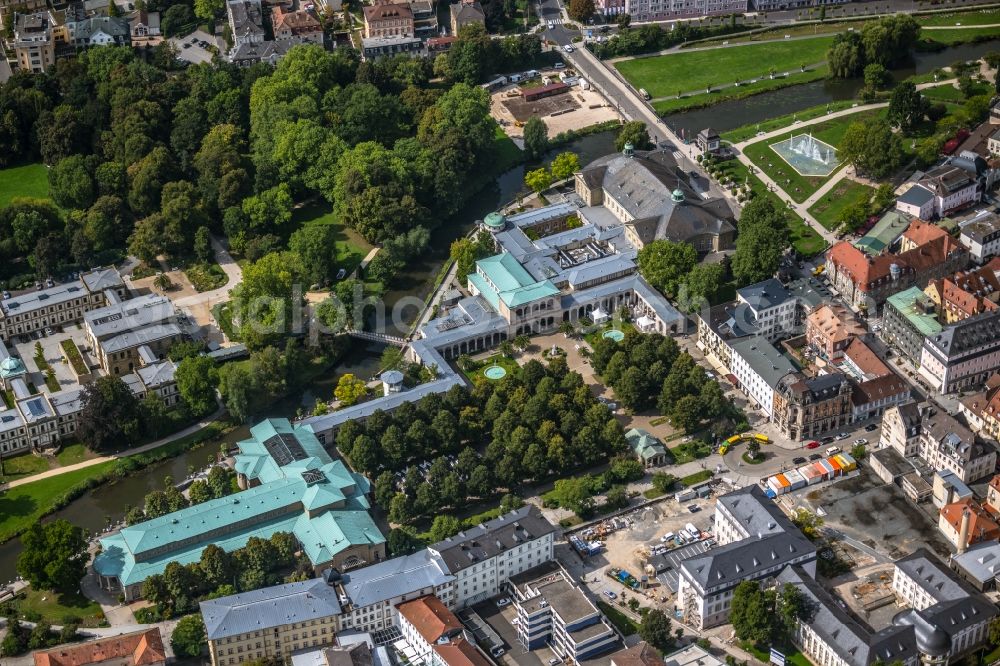 Aerial image Bad Kissingen - Park of Kurgarten Bad Kissingen Am Kurgarten in Bad Kissingen in the state Bavaria, Germany