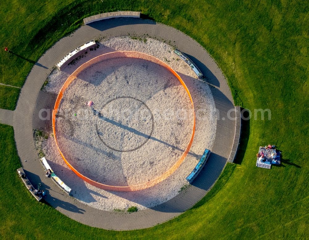 Aerial image Hamm - Park of Lippepark Hamm - Schacht Franz in Hamm in the state North Rhine-Westphalia