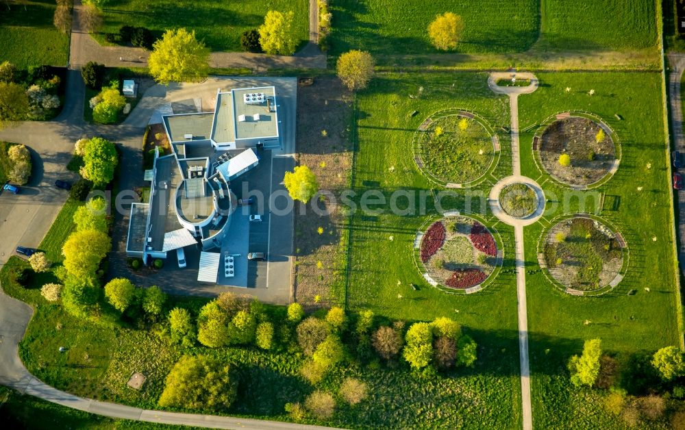 Hamm from the bird's eye view: Park of Lippepark Hamm - Schacht Franz in Hamm in the state North Rhine-Westphalia