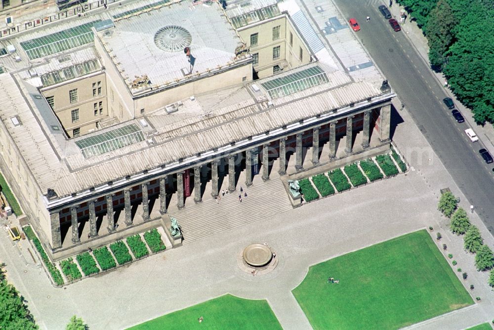 Berlin from the bird's eye view: The Pleasure Garden and the Old Museum near the Berlin Cathedral in the central Berlin