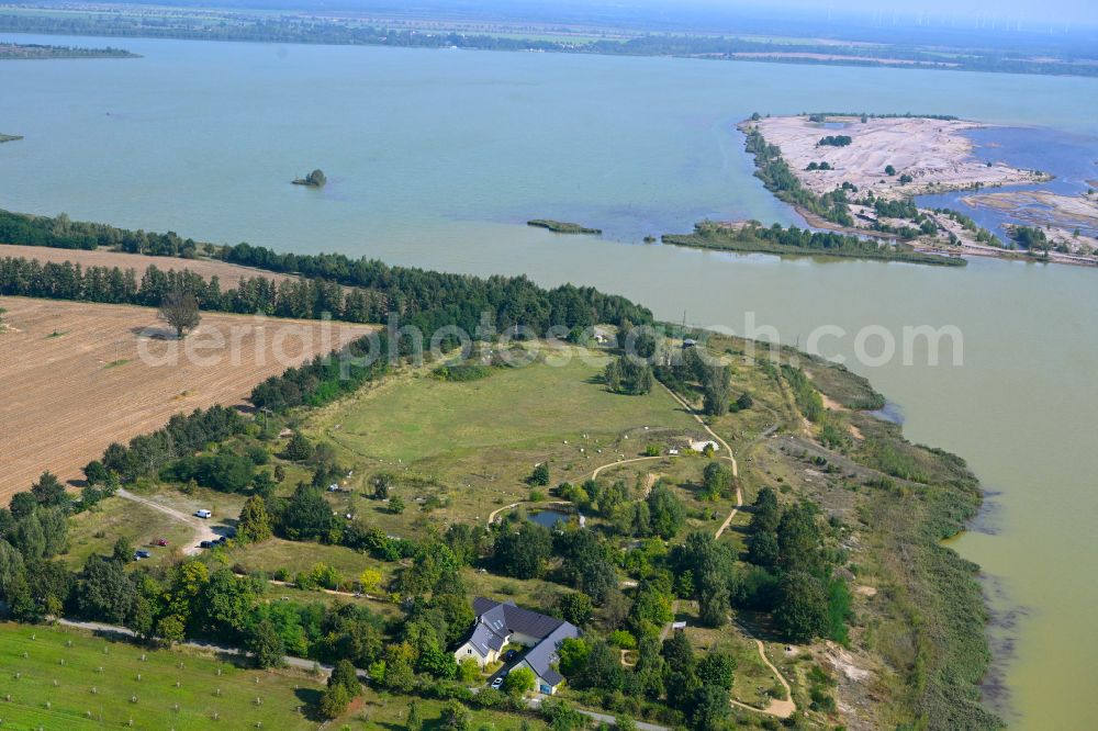 Aerial image Görlsdorf - Park of Natur-Erlebniszentrum Wanninchen in Goerlsdorf in the state Brandenburg, Germany