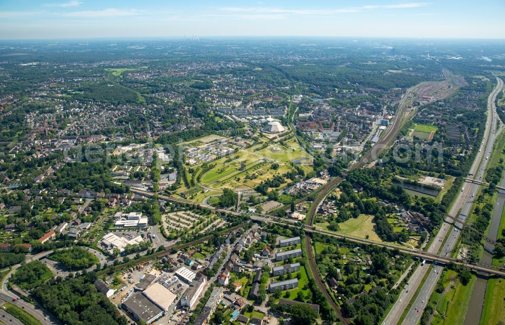 Aerial image Oberhausen - Olga Park destrict Osterfeld in Oberhausen in the state North Rhine-Westphalia