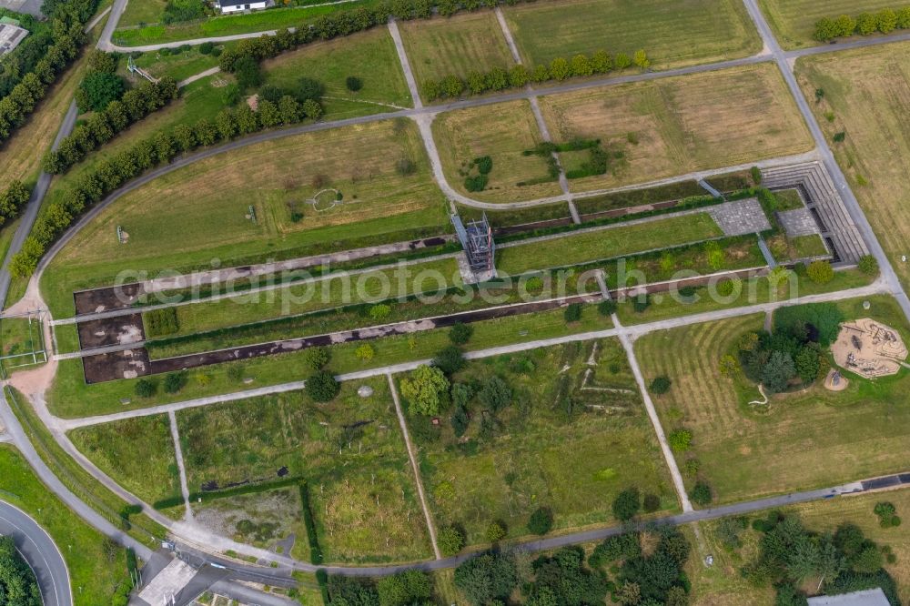 Aerial photograph Oberhausen - Park OLGA-Park on the site of the former coal mine Osterfeld in Oberhausen in the state of North Rhine-Westphalia, Germany