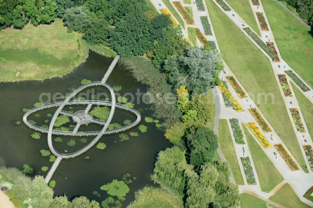 Aerial photograph Rathenow - Runway in the Optikpark in Rathenow in the state Brandenburg