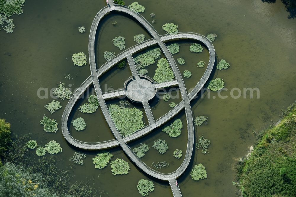 Aerial image Rathenow - Runway in the Optikpark in Rathenow in the state Brandenburg