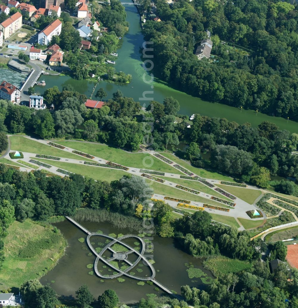 Aerial photograph Rathenow - Overall view of the Park of Optikpark in Rathenow in the state Brandenburg