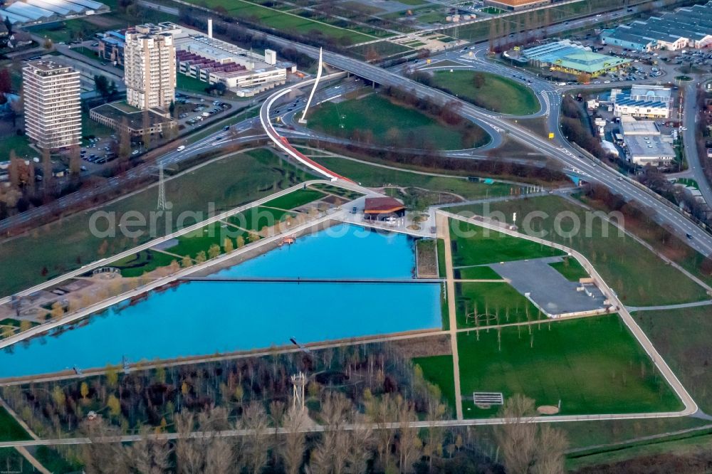 Aerial image Lahr/Schwarzwald - Park of in the district Mietersheim in Lahr/Schwarzwald in the state Baden-Wurttemberg, Germany