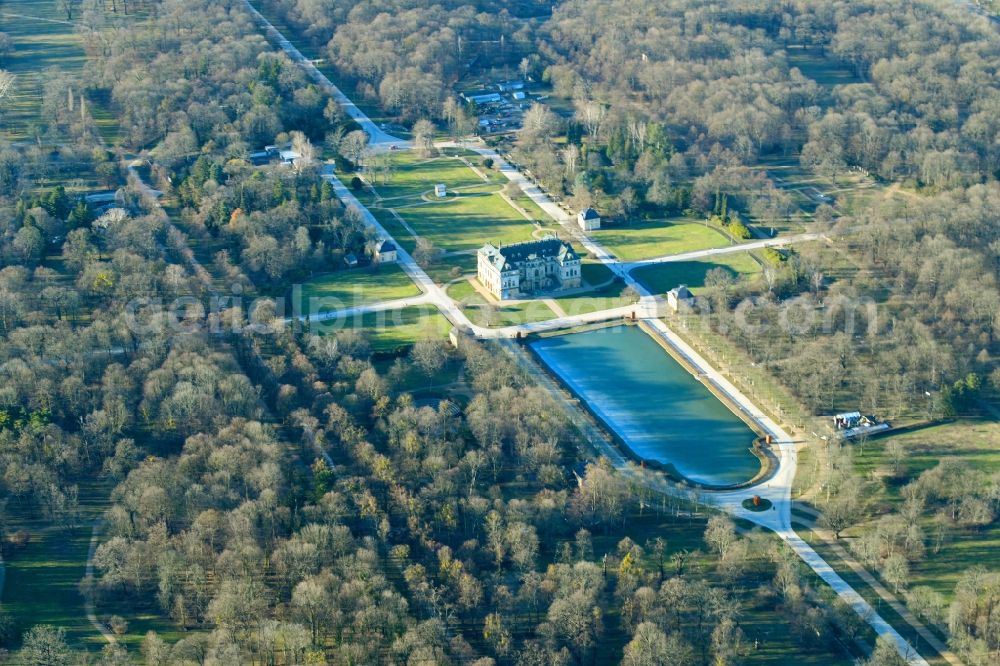 Aerial photograph Dresden - Park of Palais Grosser Garten in the district Suedvorstadt-Ost in Dresden in the state Saxony, Germany