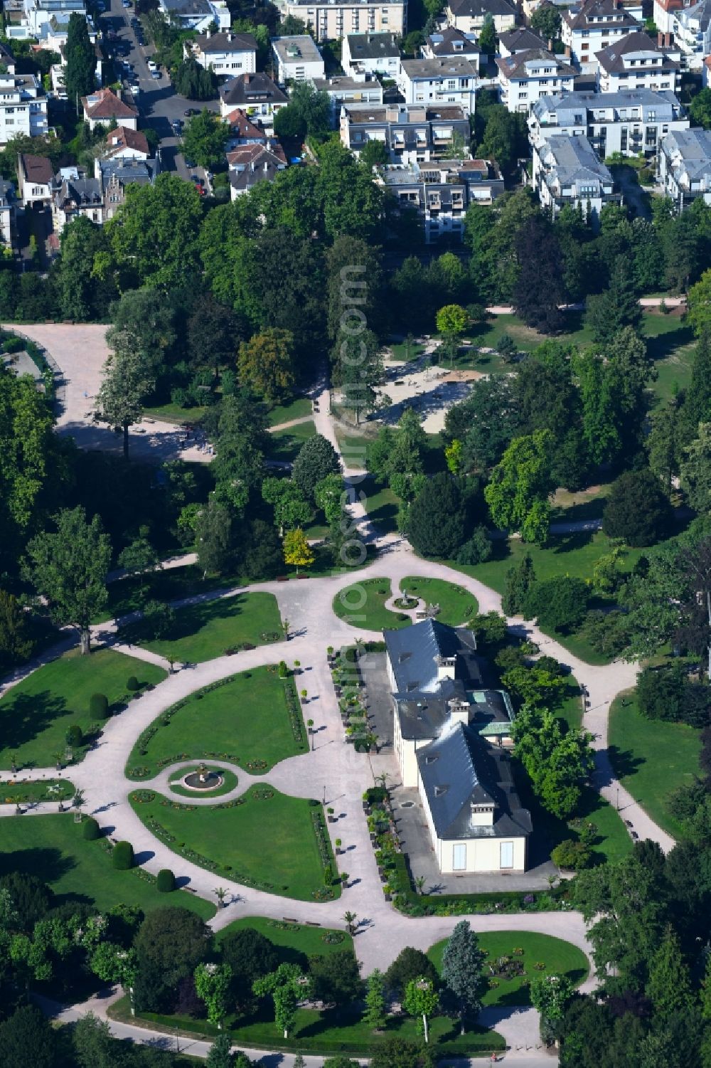 Aerial photograph Strasbourg - Straßburg - Park of Parc de l'Orangerie in Strasbourg in Grand Est, France