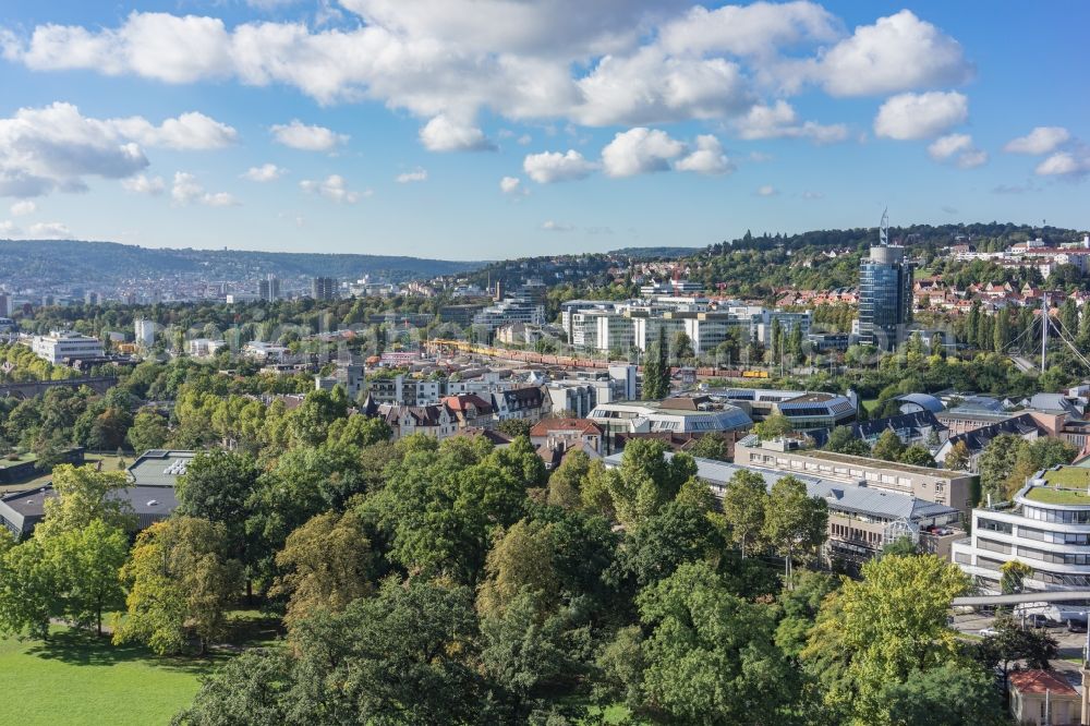 Aerial image Stuttgart - Park of Rosensteinpark in Stuttgart in the state Baden-Wuerttemberg