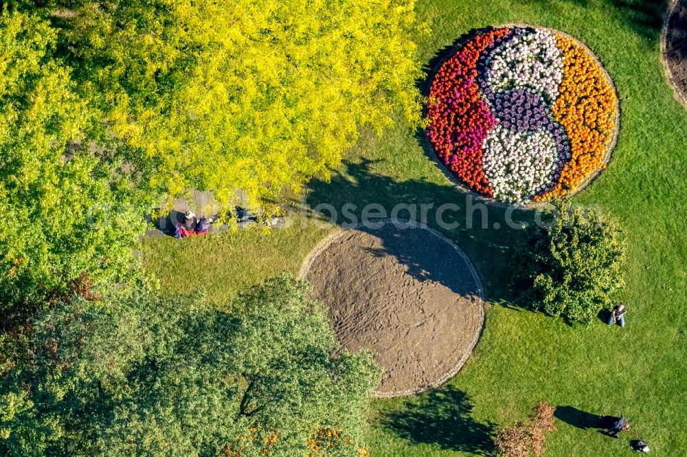 Aerial photograph Siegen - Park of Schlosspark in Siegen in the state North Rhine-Westphalia