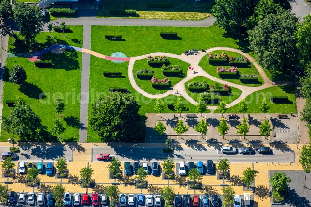 Bochum from above - Park Springer place in Bochum in North Rhine-Westphalia