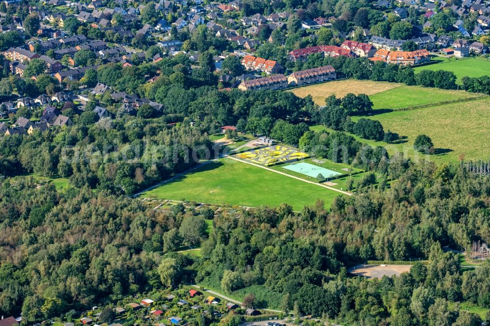 Norderstedt from above - Park of Stadtpark in Norderstedt in the state Schleswig-Holstein, Germany