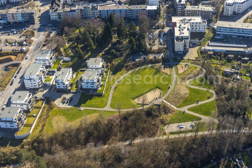 Aerial image Heiligenhaus - Park of Thormaelenpark in Heiligenhaus at Ruhrgebiet in the state North Rhine-Westphalia, Germany