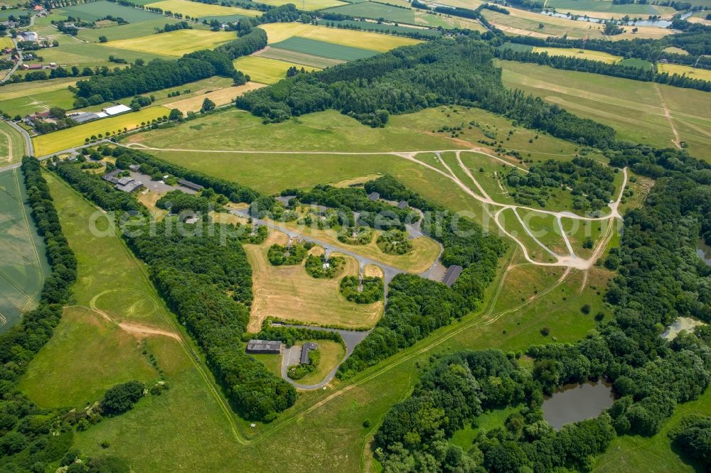 Hengsten from the bird's eye view: Park of Hengsten in the state North Rhine-Westphalia