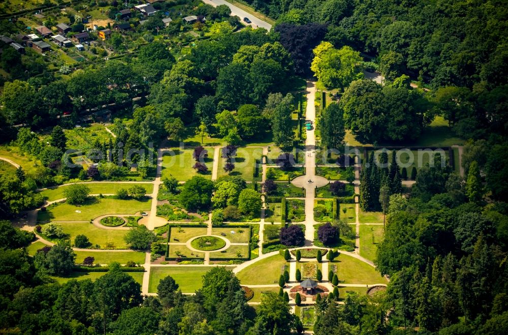 Aerial photograph Hamburg - Park of Volkspark in Hamburg in Germany