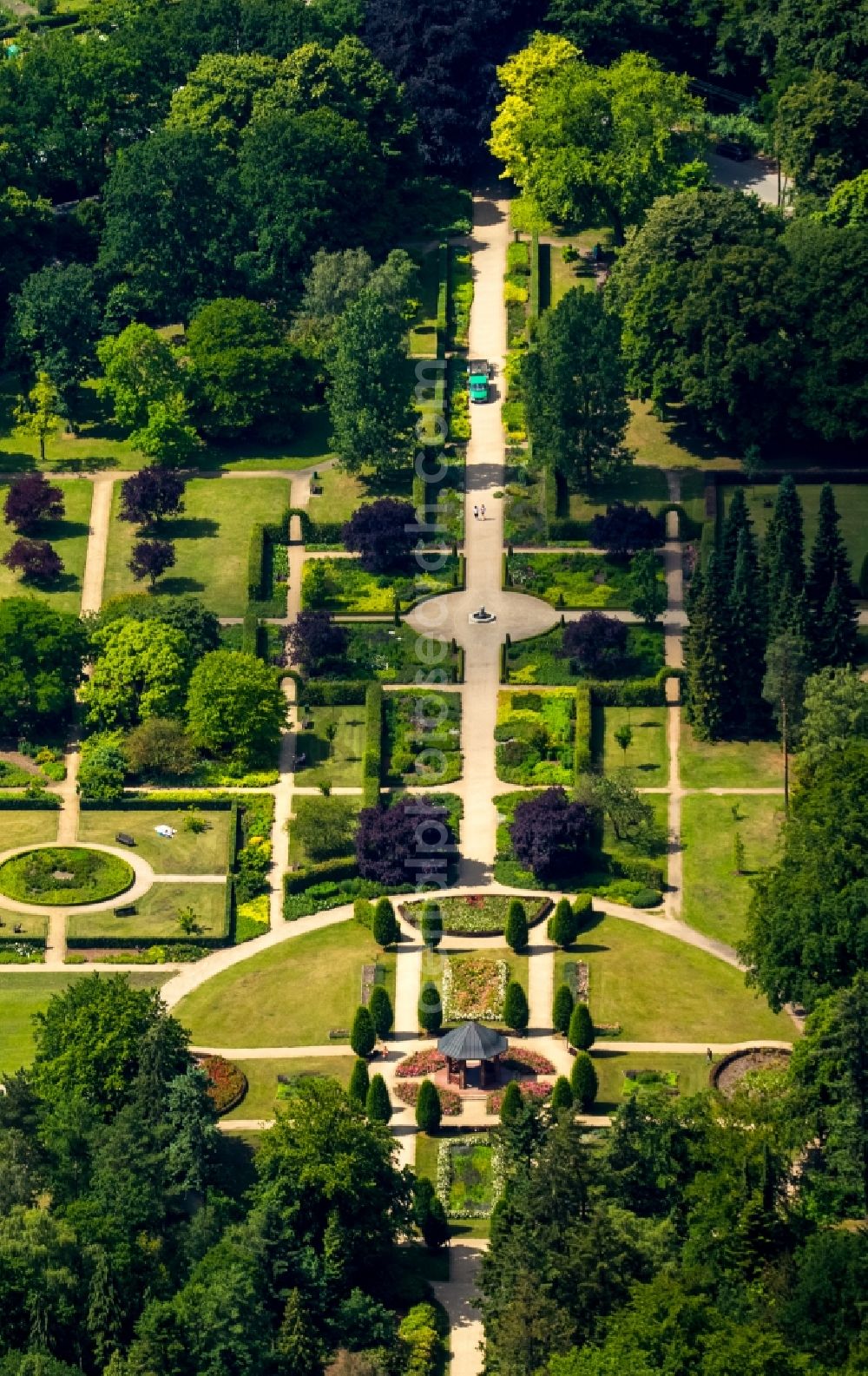 Hamburg from above - Park of Volkspark in Hamburg in Germany