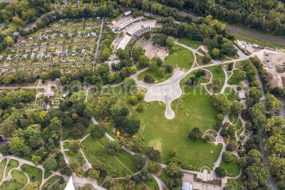 Aerial image Dortmund - Park of the Westfalenpark in Dortmund at Ruhrgebiet in the state North Rhine-Westphalia, Germany