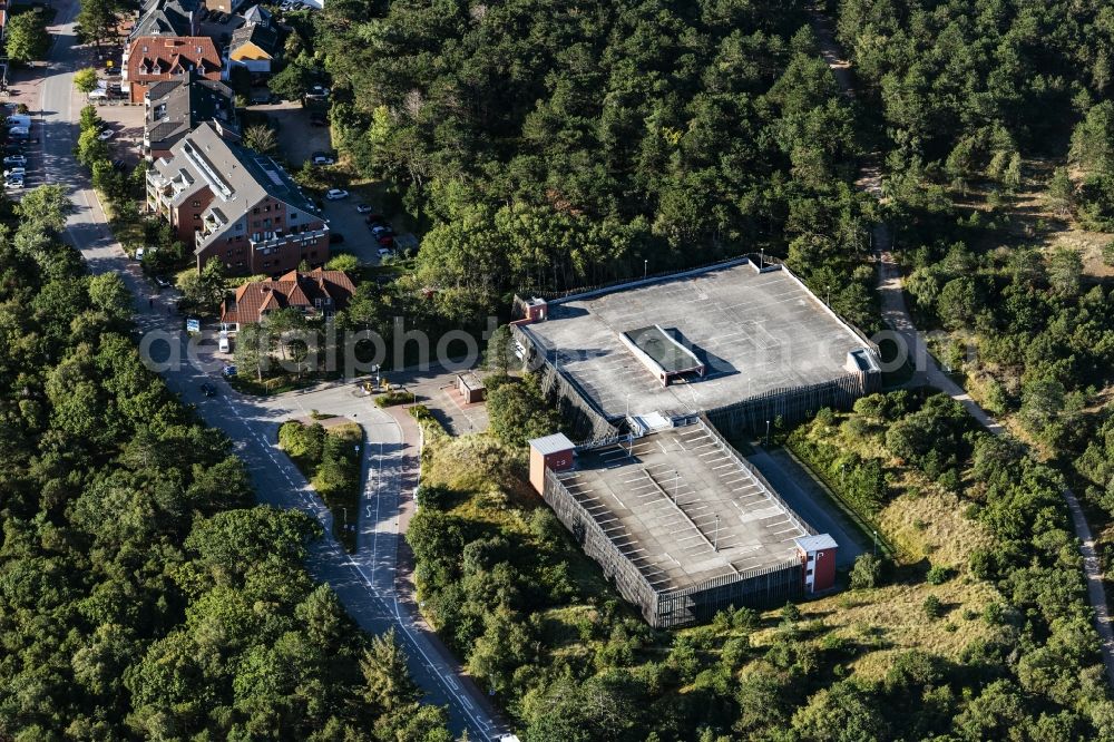 Aerial image Sankt Peter-Ording - Parking deck on the building of the car park Duenen in Sankt Peter-Ording in the state Schleswig-Holstein, Germany