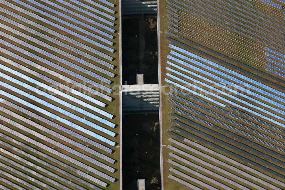 München from above - Parking deck on the building of the car park on at the exhibition center on Paul-Henri-Spaak-Strasse in the district Trudering-Riem in Munich in the state Bavaria, Germany