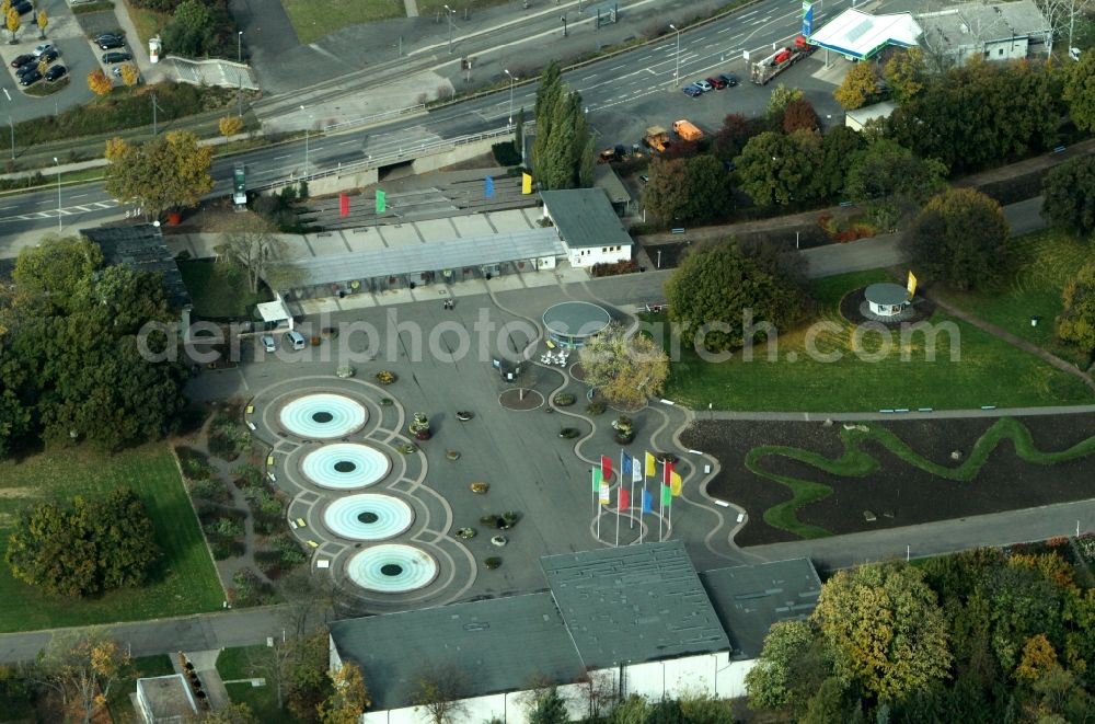 Aerial photograph Erfurt - Park grounds of the egapark Erfurt in Thuringia