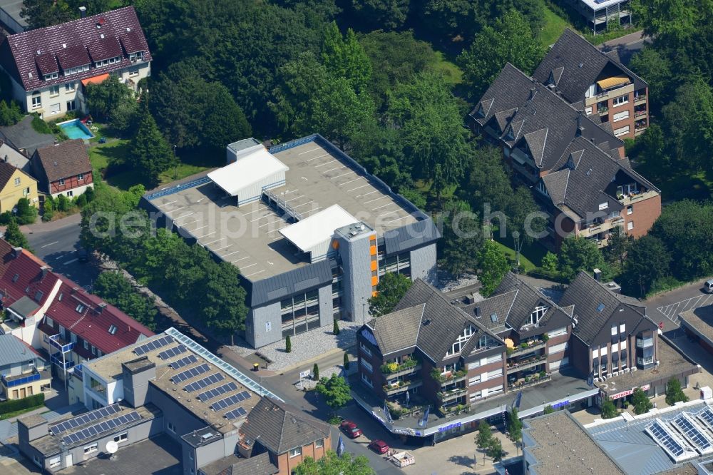 Aerial image Kamen - Parking in the downtown Kamen in the state of North Rhine-Westphalia